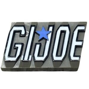 Vintage Avon G.I. Joe Belt Buckle Logo Star Olive Green 2.25in Plastic 1988 Boys